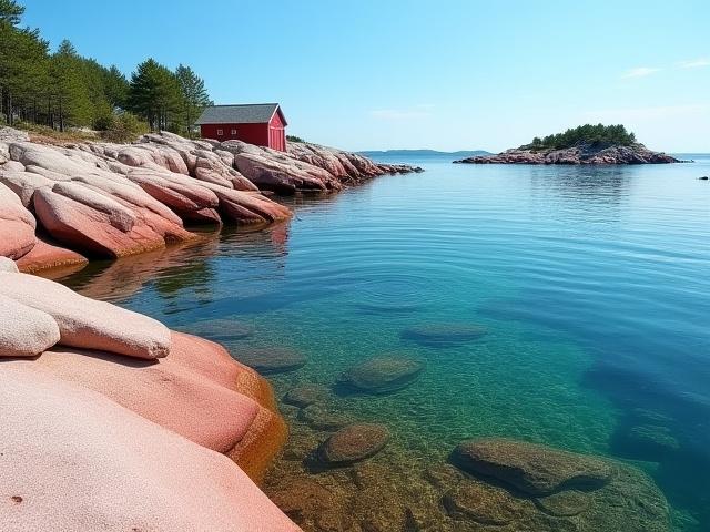 Klipp Formationer i Bohusläns skärgård